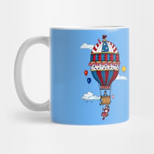 Old Style Balloon with Flags Mug